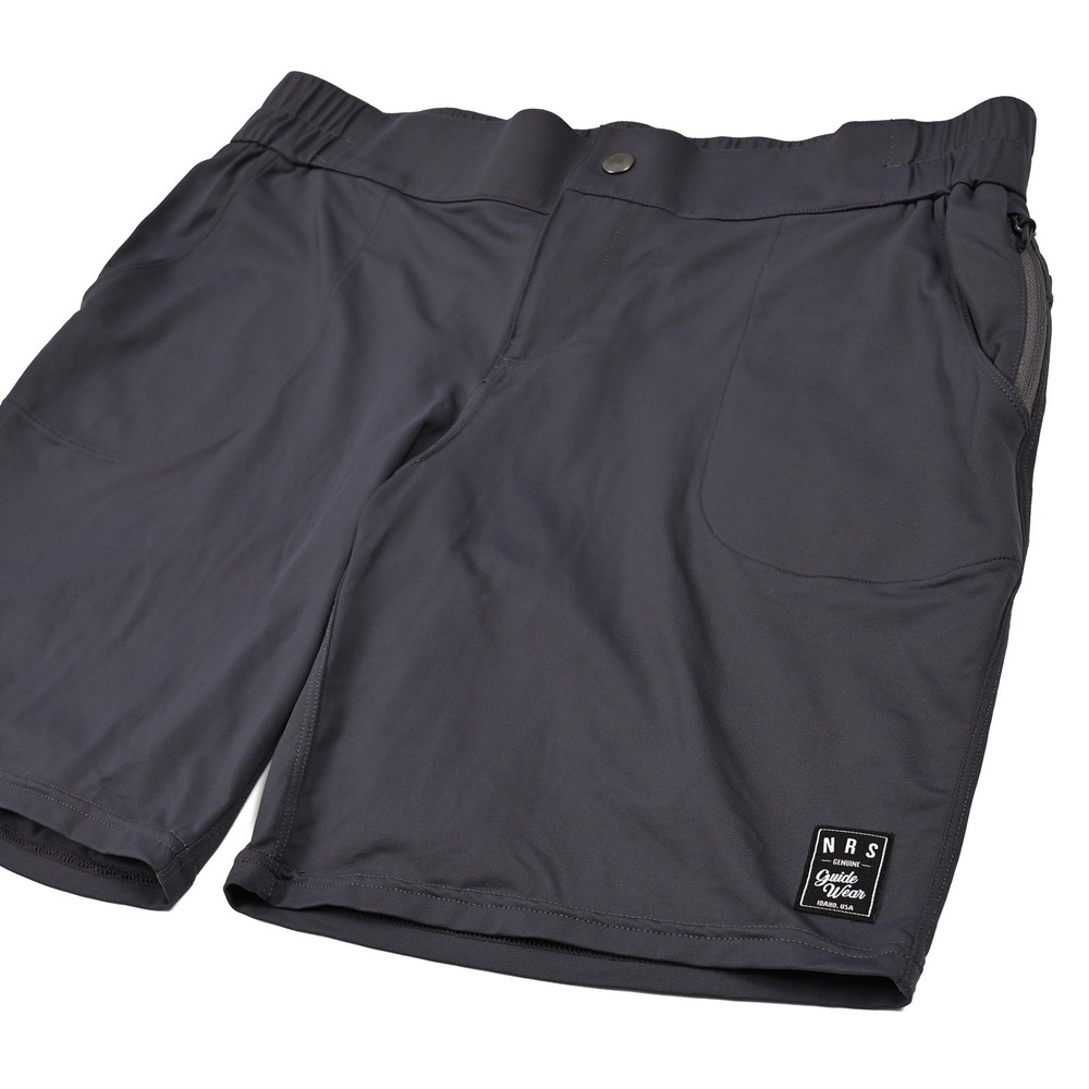 NRS Guide Wear Women's Shorts Size 8 Gray Outdoor Hiking Stretch Pockets Hybrid